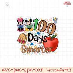 100 days smarter mickey minnie png