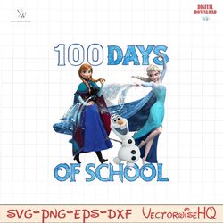 Elsa 100 days of school PNG file