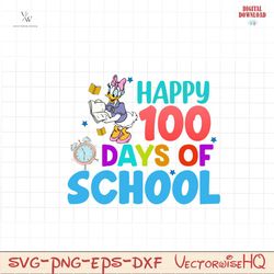 Happy 100 days of school daisy PNG