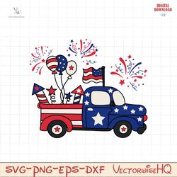 Fourth of juky truck SVG PNG, 4th of july crew SVG