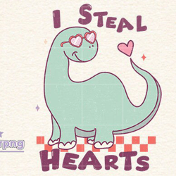 i steal hearts dinosaur valentine png