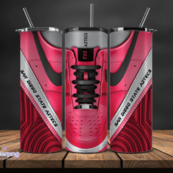 san diego state aztecssneaker tumbler wrap , college sneaker tumbler wrap 93