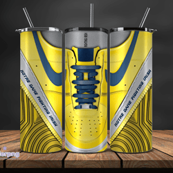 notre dame fighting irishsneaker tumbler wrap , college sneaker tumbler wrap 106