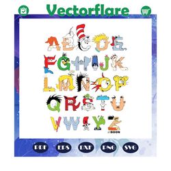 dr seuss alphabet svg, dr seuss bundle svg, dr seuss, dr seuss png, one fish svg, two fish svg, thing 1 svg, thing 2 svg