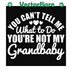 you can not tell me what to do you are not my grandbaby svg, mother day svg, grandbaby svg, grandma svg, grandpa svg, ha