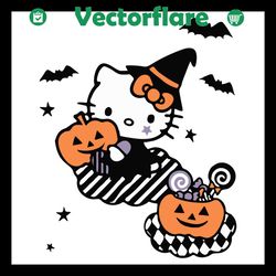 hello kitty trick or treat svg, halloween svg, hello kitty svg,trick or treat svg, hello kitty halloween svg, hello kitt