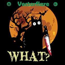 black cat what murderous with knife svg, halloween svg, black cat svg, murderous svg, knife svg, cat with knife svg, cat