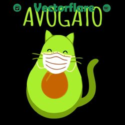 funny avogato cat svg, trending svg, avogato cat svg, avocado svg, funny avogato cat svg, cat svg, cat wearing face mask