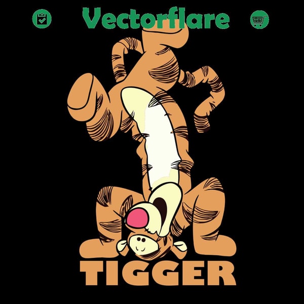 Tigger Rabbit Vector Tigger Svg, Trending Svg, Tigger Svg, Cute Tigger Svg, Funny | Inspire ...