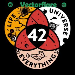 42 answers to life universe and everything svg, trending svg, 42 answers svg, life universe and everything svg, science