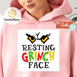 resting grinch face svg, christmas svg, xmas svg, merry christmas, christmas gift, grinch svg, the grinch svg, grinchmas