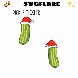 Funny Tickle My Pickle Santa Hat SVG