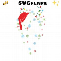 pickleball christmas santa hat reindeer svg