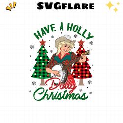 holly dolly christmas dolly parton svg