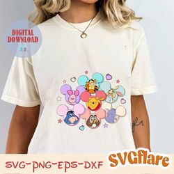 vintage winnie the pooh and friends valentines day png