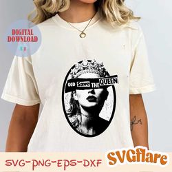 god save the queen png digital file