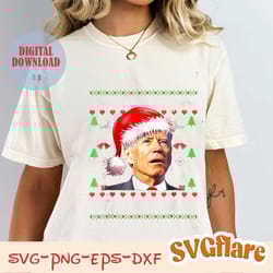 joe biden happy 4th of july png, biden christmas png, ugly christmas png, funny joe biden christmas png, funny christmas