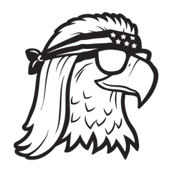 Mullet Eagle svg, Patriotic svg, Vintage American Flag SVG Eagle 4th of July svg, files for Cricut, CNC and Silhouett