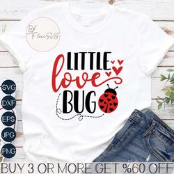 Little Love Bug PNG SVG, Cute Valentines svg