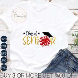 cheer senior night svg, 2024 cheer senior svg, class of 2024 cheer pom pom svg, cheerleader svg, senior cheer mom svg