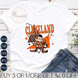 Brownie the Elf Cleveland Browns Football SVG