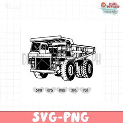 Mining Dump Truck SVG | Dump Truck SVG | Dump Truck Clipart | Dump Truck Stencil | Heavy Equipment| Trucker Driver Dad S