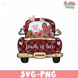 Loads of love PNG file, Retro valentine day PNG