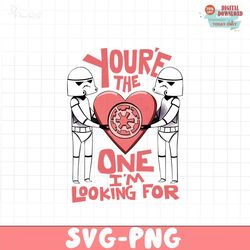 Youre the one im looking for PNG, Star wars Valentine PNG