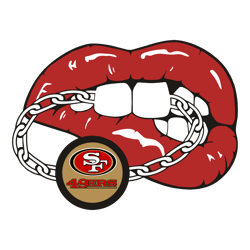San Francisco 49ers Lips Logo SVG