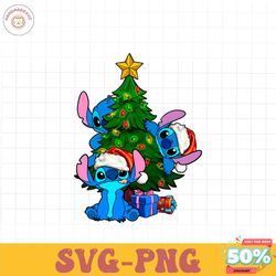 Disney Santa Stitch Christmas Tree PNG