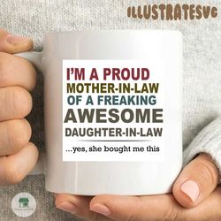 im a proud mother in law of a freaking svg, trending svg, mother in law svg, awesome svg