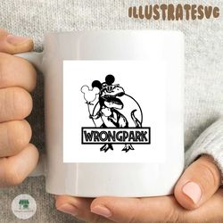 wrong park disneyland svg, disney svg, disneyworld svg, jurassic park svg