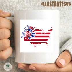 floral american flag,4th of july svg,independence day,american flag,usa patriotism, happy 4th of july svg,independence day svg,patriotic svg,