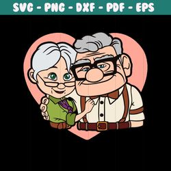 carl and ellie svg png, layered carl ellie svg, up svg, carl svg, ellie svg, her carl his ellie png, svg files for cricu