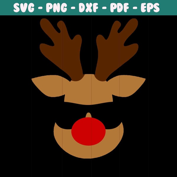 Cool Rudolph Svg, Red Nose Reindeer Sunglasses Svg, Cute Bab | Inspire ...