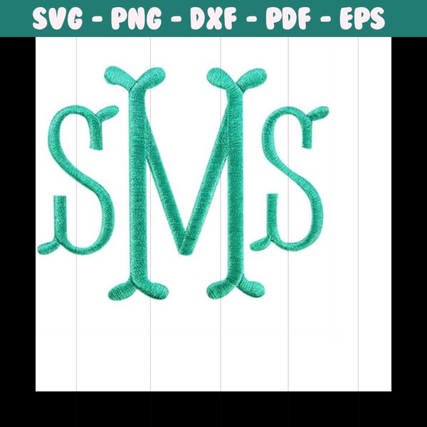 Fishtail Monogram Examples Fish Tail Rounded Fishtail Monogram Machine Embroidery Font | Inspire ...