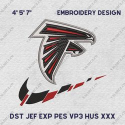 NFL Atlanta Falcons, Nike NFL Embroidery Design, NFL Team Embroidery Design, Nike Embroidery Design, Instant Download