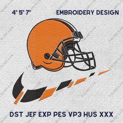 NFL Cleveland Browns, Nike NFL Embroidery Design, NFL Team Embroidery Design, Nike Embroidery Design, Instant Download