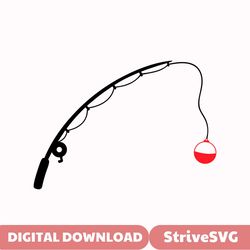 fishing pole  instant digital download  svg, png, dxf, and eps files included! bobber, fishing rod