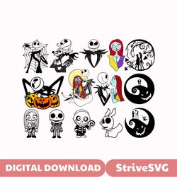 jack skellington svg, jack halloween svg, nightmare before svg, christmas svg, sally svg, jack skellington clipart, cric