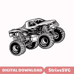 monster truck svg, monster truck clipart, off road svg, extreme vehicle print, monster truck vector