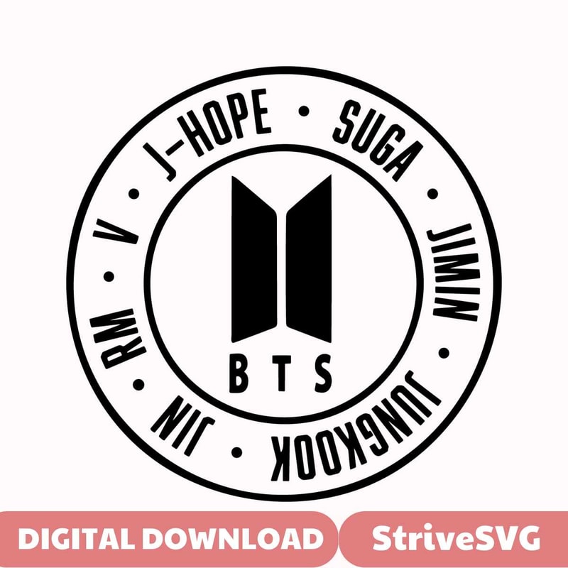BTS Svg BTS Logo svg bangtan boys Kpop svg BTS Army svg Inst | Inspire ...