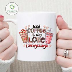 iced coffee is my love language png file