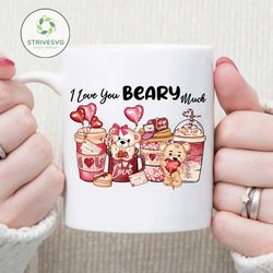 retro valentine i love you beary much png