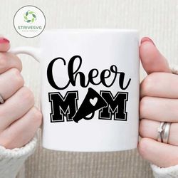 cheer mom svg, cheer life svg, cheerleader svg files, cheerleader mom designs, mom life svg, cut file for cricut, silhou