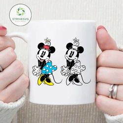 minnie mouse vintage retro svg, dxf, eps, ai, cdr vector files for cricut, silhouette, cutting plotter, png file for sub