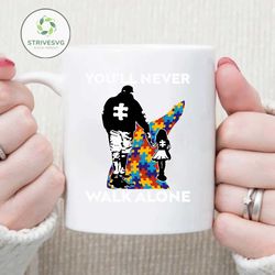 you'll never walk alone svg, puzzle piece svg, autism support svg, 2nd april svg, autism awareness svg, proud autism svg