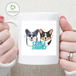 corgi squad svg, trending svg, corgi squad svg, corgi svg, dog svg, cute dogs svg, heart glasses