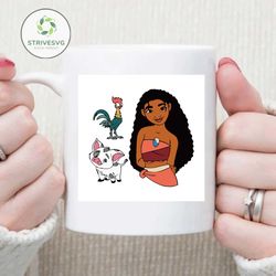 the file of the month moana svg, heihei svg, pua svg, disney svg, maui svg, moana cut file, baby moana svg, moana clipart, disney cricut