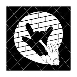 rock n roll rabbit svg, trending svg, hand shadows, rabbit svg, rabbit shadow svg, rock n roll svg, svg png eps dxf pdf cut file
